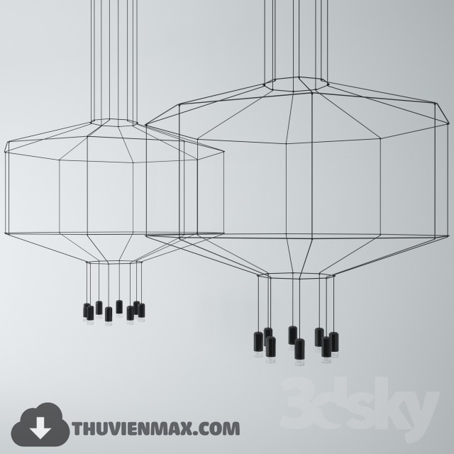 3DSKY MODELS – CEILING LIGHT 3D MODELS – 234 - thumbnail 1