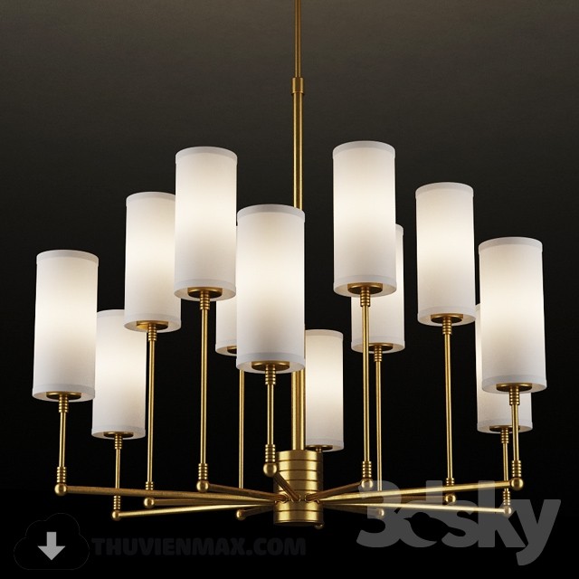 3DSKY MODELS – CEILING LIGHT 3D MODELS – 238 - thumbnail 1