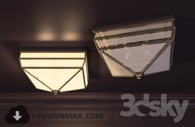 3DSKY MODELS – CEILING LIGHT 3D MODELS – 272 - thumbnail 1