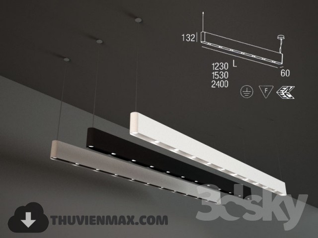 3DSKY MODELS – CEILING LIGHT 3D MODELS – 282 - thumbnail 1