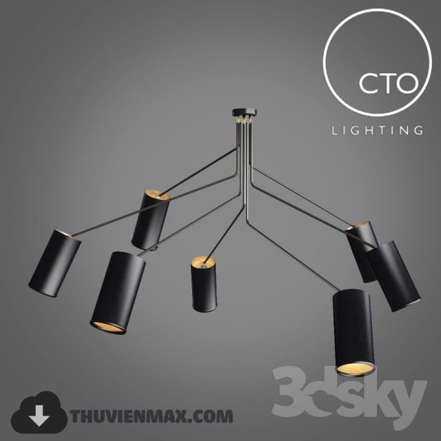 3DSKY MODELS – CEILING LIGHT 3D MODELS – 325 - thumbnail 1