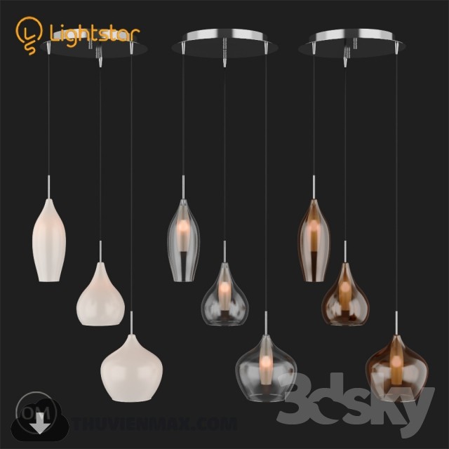 3DSKY MODELS – CEILING LIGHT 3D MODELS – 342 - thumbnail 1