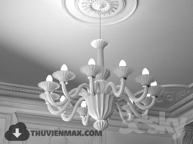 3DSKY MODELS – CEILING LIGHT 3D MODELS – 346 - thumbnail 1