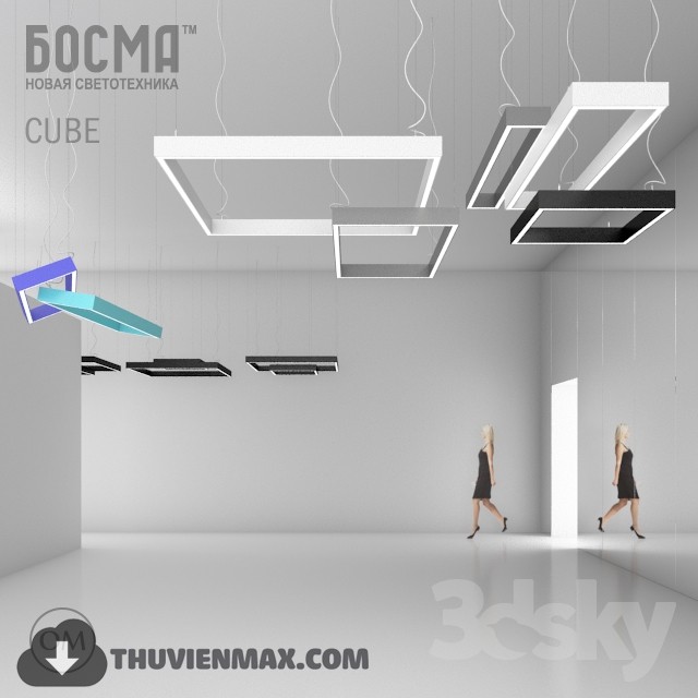 3DSKY MODELS – CEILING LIGHT 3D MODELS – 353 - thumbnail 1