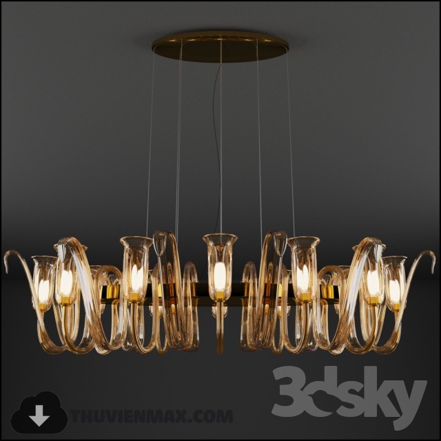 3DSKY MODELS – CEILING LIGHT 3D MODELS – 367 - thumbnail 1