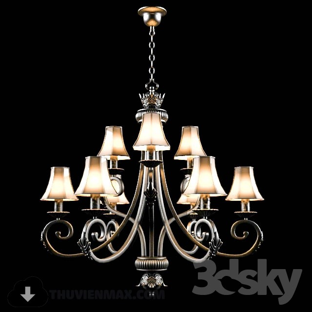 3DSKY MODELS – CEILING LIGHT 3D MODELS – 368 - thumbnail 1