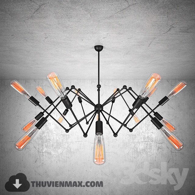 3DSKY MODELS – CEILING LIGHT 3D MODELS – 370 - thumbnail 1