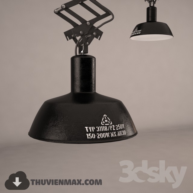 3DSKY MODELS – CEILING LIGHT 3D MODELS – 392 - thumbnail 1