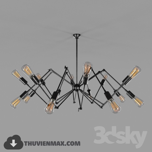 3DSKY MODELS – CEILING LIGHT 3D MODELS – 399 - thumbnail 1