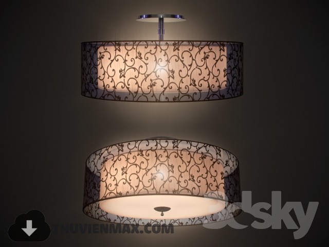 3DSKY MODELS – CEILING LIGHT 3D MODELS – 400 - thumbnail 1