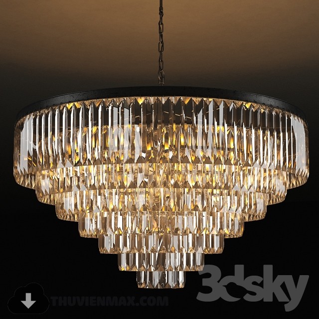 3DSKY MODELS – CEILING LIGHT 3D MODELS – 410 - thumbnail 1