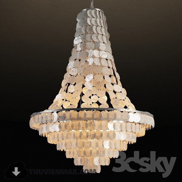 3DSKY MODELS – CEILING LIGHT 3D MODELS – 411 - thumbnail 1