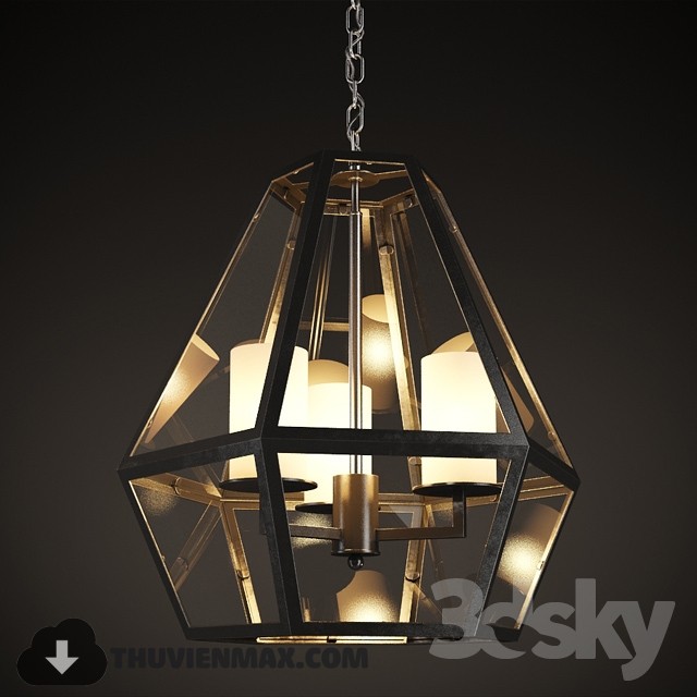 3DSKY MODELS – CEILING LIGHT 3D MODELS – 424 - thumbnail 1