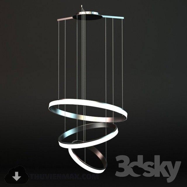 3DSKY MODELS – CEILING LIGHT 3D MODELS – 426 - thumbnail 1