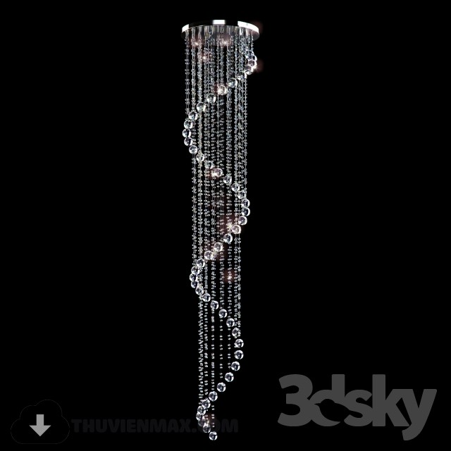 3DSKY MODELS – CEILING LIGHT 3D MODELS – 427 - thumbnail 1