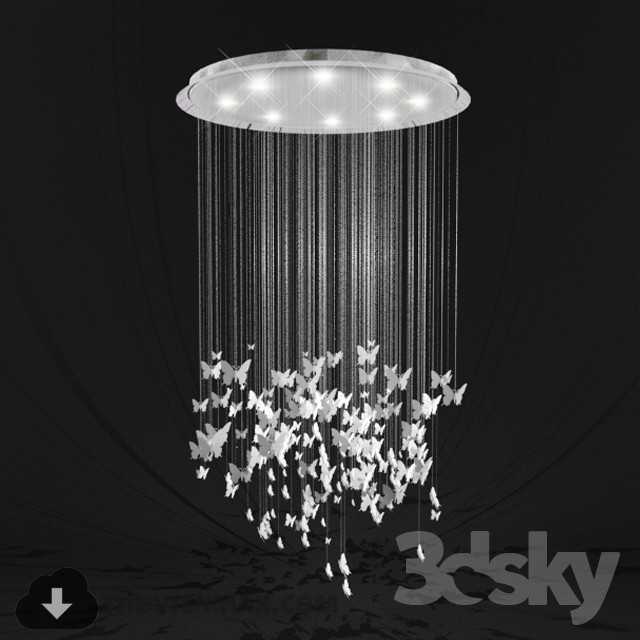 3DSKY MODELS – CEILING LIGHT 3D MODELS – 433 - thumbnail 1