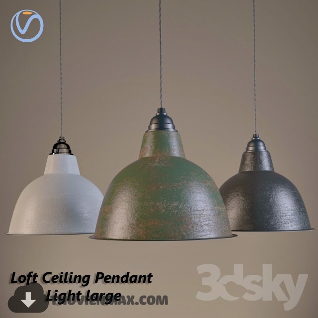 3DSKY MODELS – CEILING LIGHT 3D MODELS – 439 - thumbnail 1