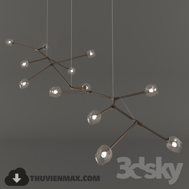 3DSKY MODELS – CEILING LIGHT 3D MODELS – 445 - thumbnail 1