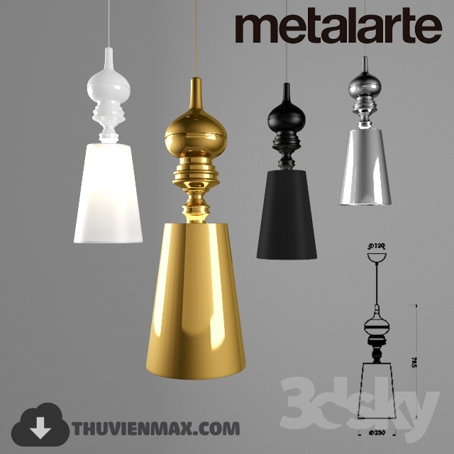 3DSKY MODELS – CEILING LIGHT 3D MODELS – 461 - thumbnail 1