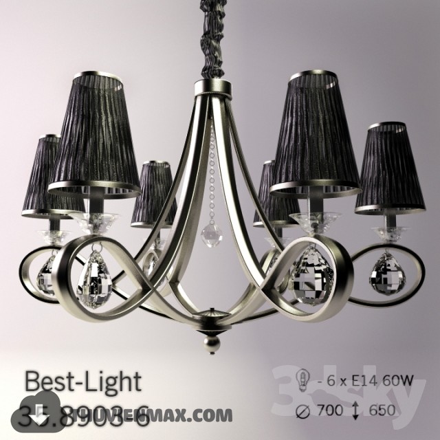 3DSKY MODELS – CEILING LIGHT 3D MODELS – 491 - thumbnail 1