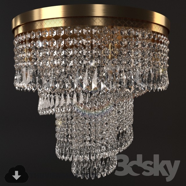 3DSKY MODELS – CEILING LIGHT 3D MODELS – 510 - thumbnail 1