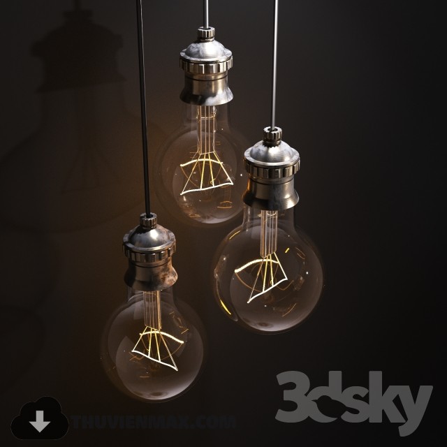 3DSKY MODELS – CEILING LIGHT 3D MODELS – 520 - thumbnail 1