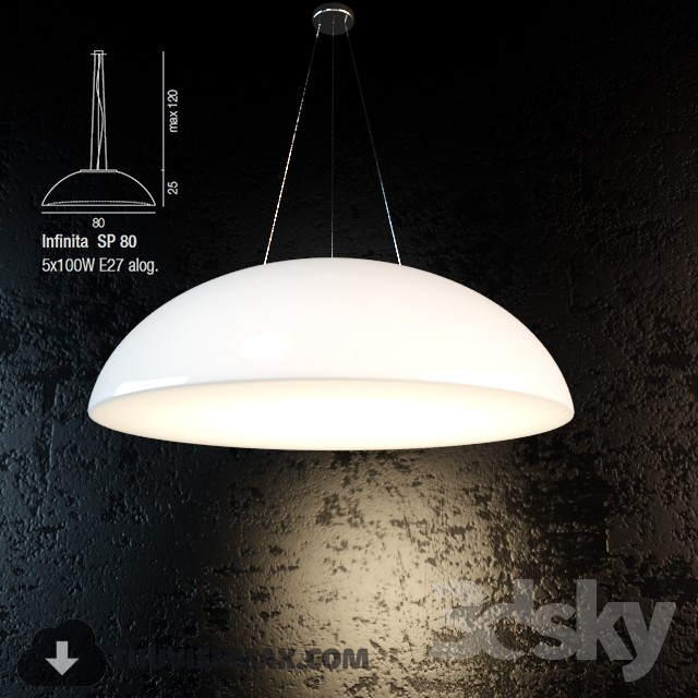 3DSKY MODELS – CEILING LIGHT 3D MODELS – 525 - thumbnail 1