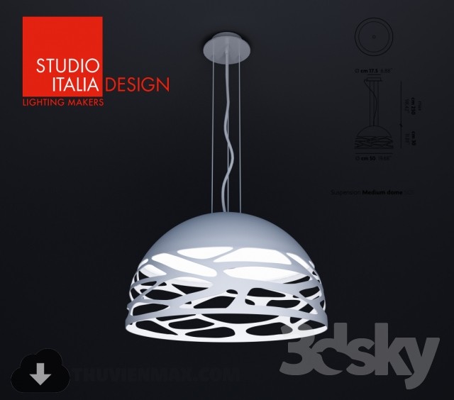 3DSKY MODELS – CEILING LIGHT 3D MODELS – 537 - thumbnail 1