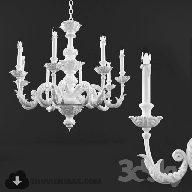 3DSKY MODELS – CEILING LIGHT 3D MODELS – 551 - thumbnail 1