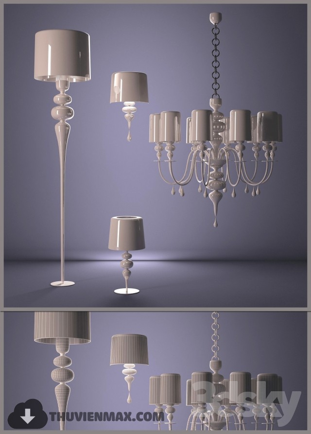 3DSKY MODELS – CEILING LIGHT 3D MODELS – 552 - thumbnail 1