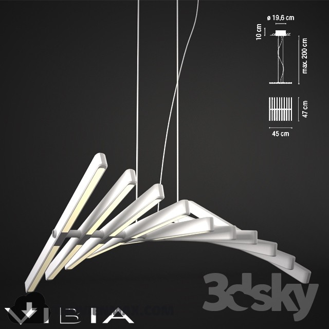 3DSKY MODELS – CEILING LIGHT 3D MODELS – 559 - thumbnail 1