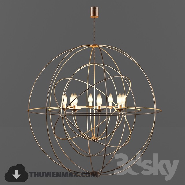 3DSKY MODELS – CEILING LIGHT 3D MODELS – 580 - thumbnail 1