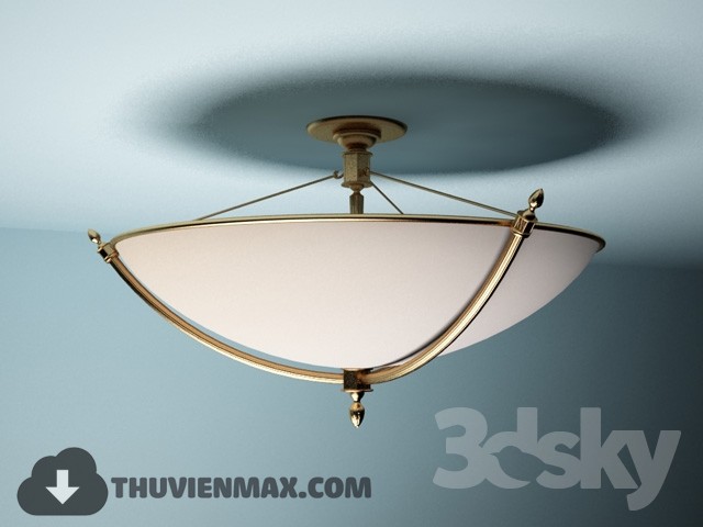 3DSKY MODELS – CEILING LIGHT 3D MODELS – 603 - thumbnail 1