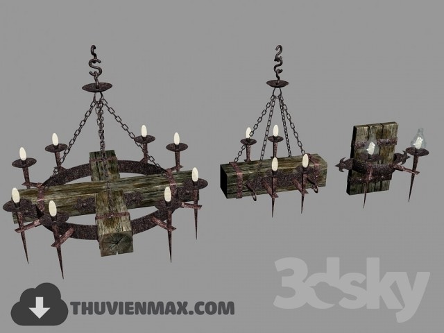 3DSKY MODELS – CEILING LIGHT 3D MODELS – 627 - thumbnail 1