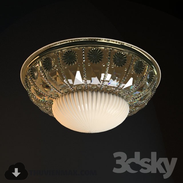 3DSKY MODELS – CEILING LIGHT 3D MODELS – 632 - thumbnail 1