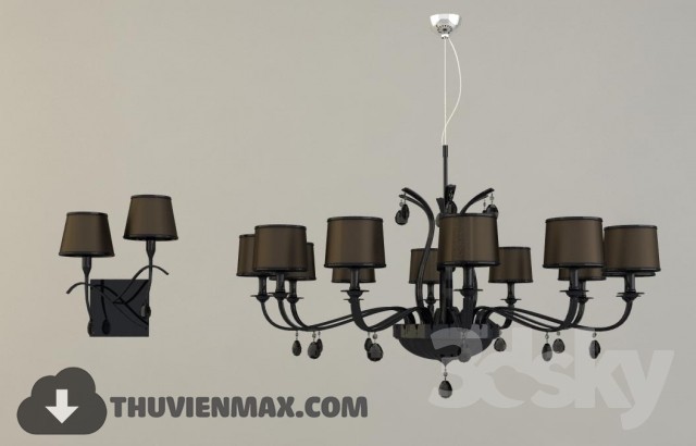 3DSKY MODELS – CEILING LIGHT 3D MODELS – 638 - thumbnail 1