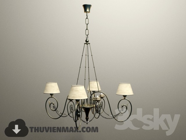 3DSKY MODELS – CEILING LIGHT 3D MODELS – 651 - thumbnail 1