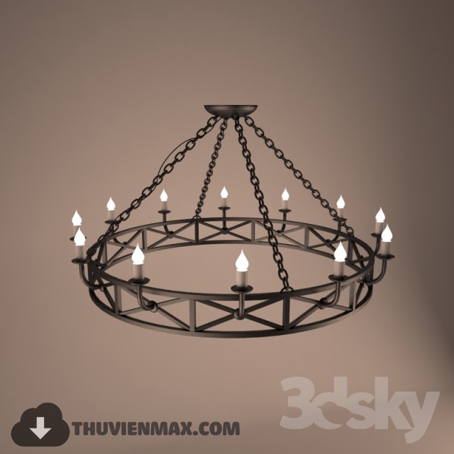 3DSKY MODELS – CEILING LIGHT 3D MODELS – 652 - thumbnail 1