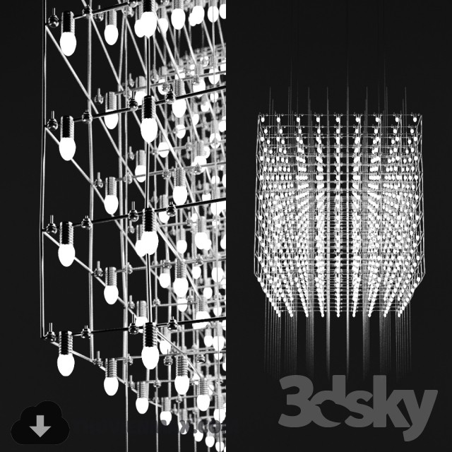 3DSKY MODELS – CEILING LIGHT 3D MODELS – 706 - thumbnail 1