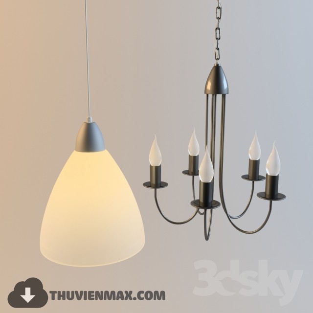 3DSKY MODELS – CEILING LIGHT 3D MODELS – 717 - thumbnail 1