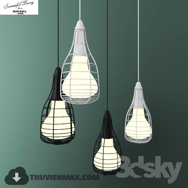 3DSKY MODELS – CEILING LIGHT 3D MODELS – 718 - thumbnail 1