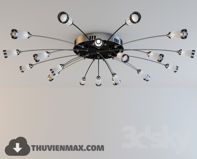 3DSKY MODELS – CEILING LIGHT 3D MODELS – 738 - thumbnail 1