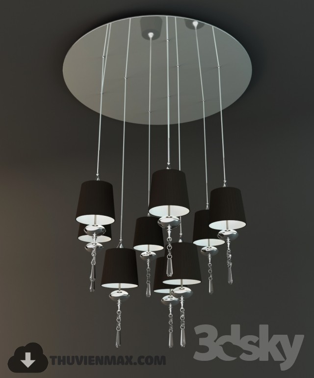 3DSKY MODELS – CEILING LIGHT 3D MODELS – 757 - thumbnail 1