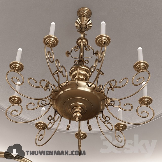 3DSKY MODELS – CEILING LIGHT 3D MODELS – 763 - thumbnail 1