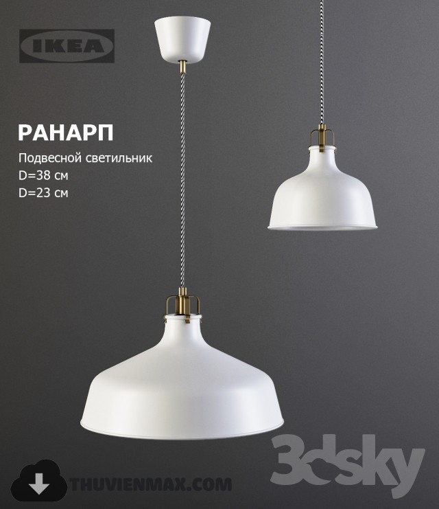 3DSKY MODELS – CEILING LIGHT 3D MODELS – 815 - thumbnail 1