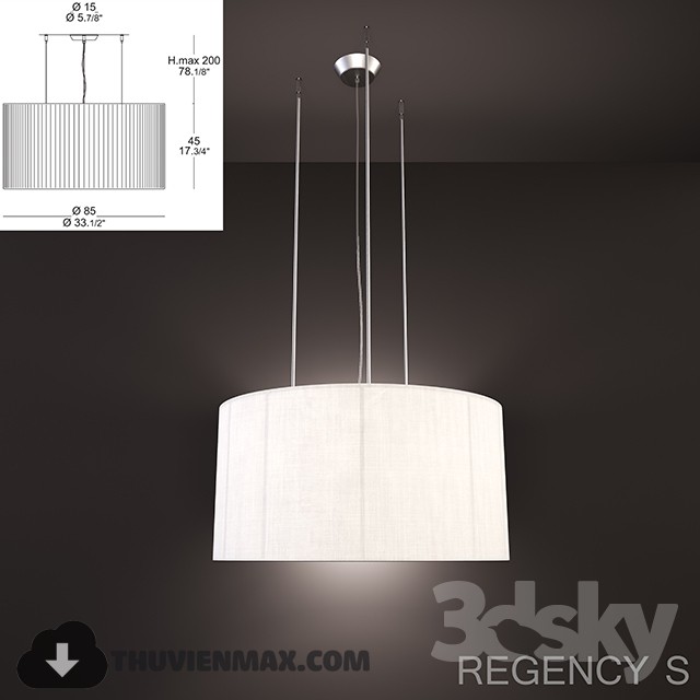 3DSKY MODELS – CEILING LIGHT 3D MODELS – 824 - thumbnail 1