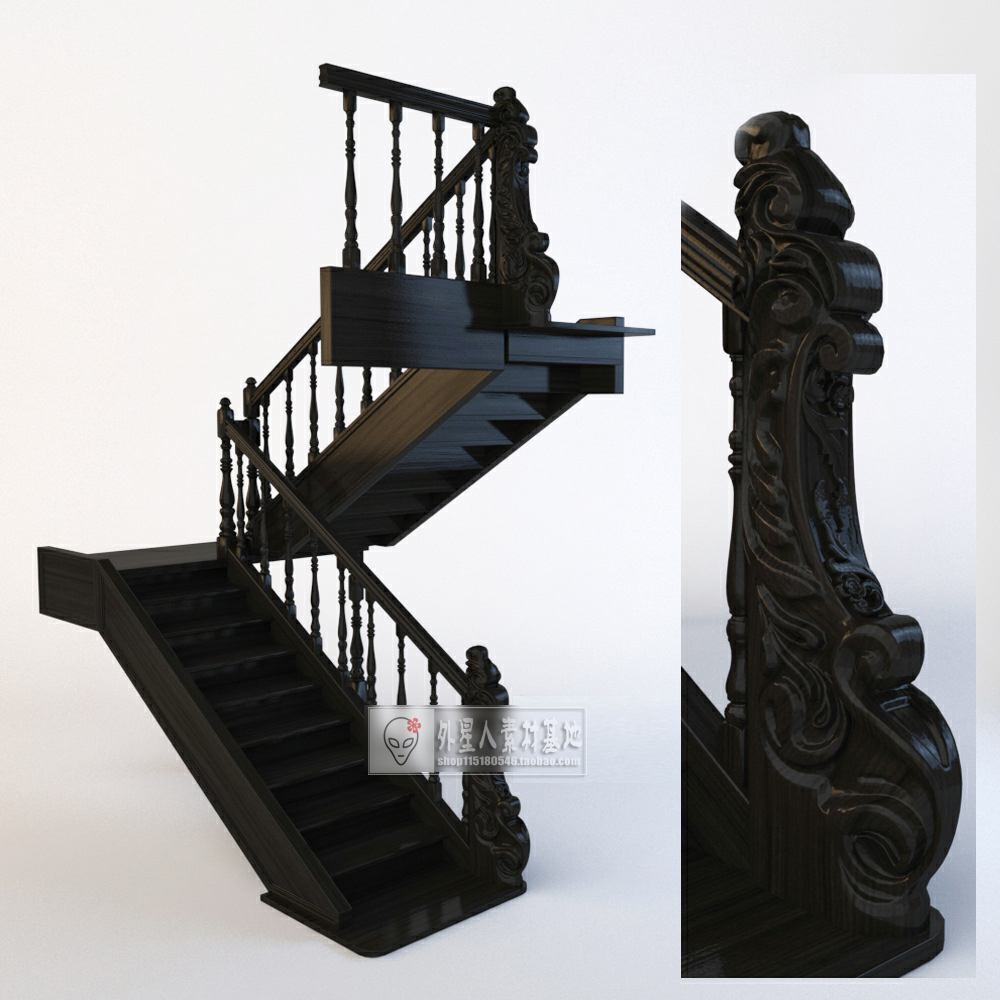 3DSKY PRO MODELS – STAIR 3D MODELS – 106 - thumbnail 1