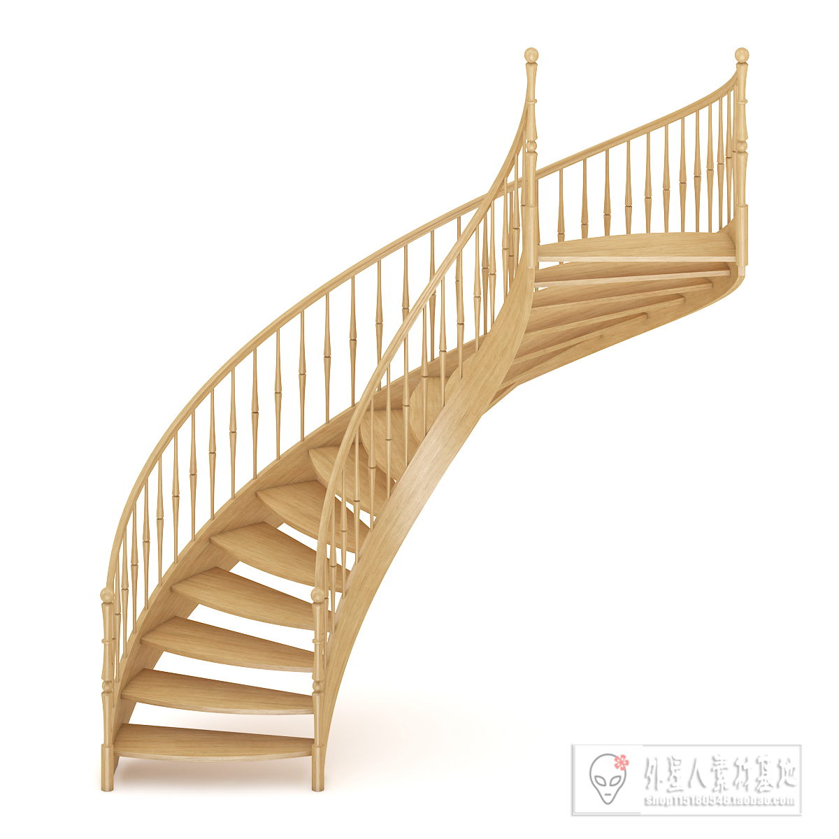 3DSKY PRO MODELS – STAIR 3D MODELS – 011 - thumbnail 1