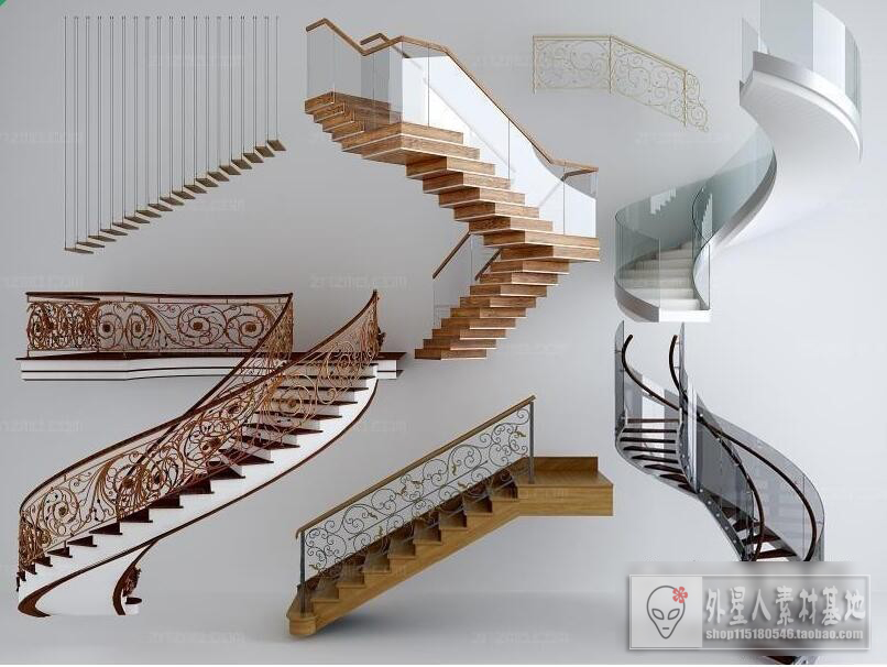 3DSKY PRO MODELS – STAIR 3D MODELS – 113 - thumbnail 1