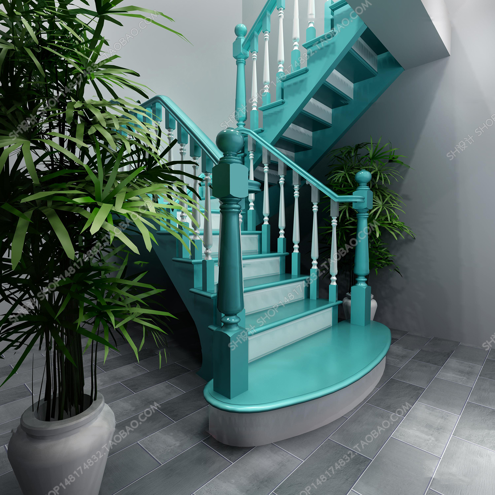 3DSKY PRO MODELS – STAIR 3D MODELS – 117 - thumbnail 1